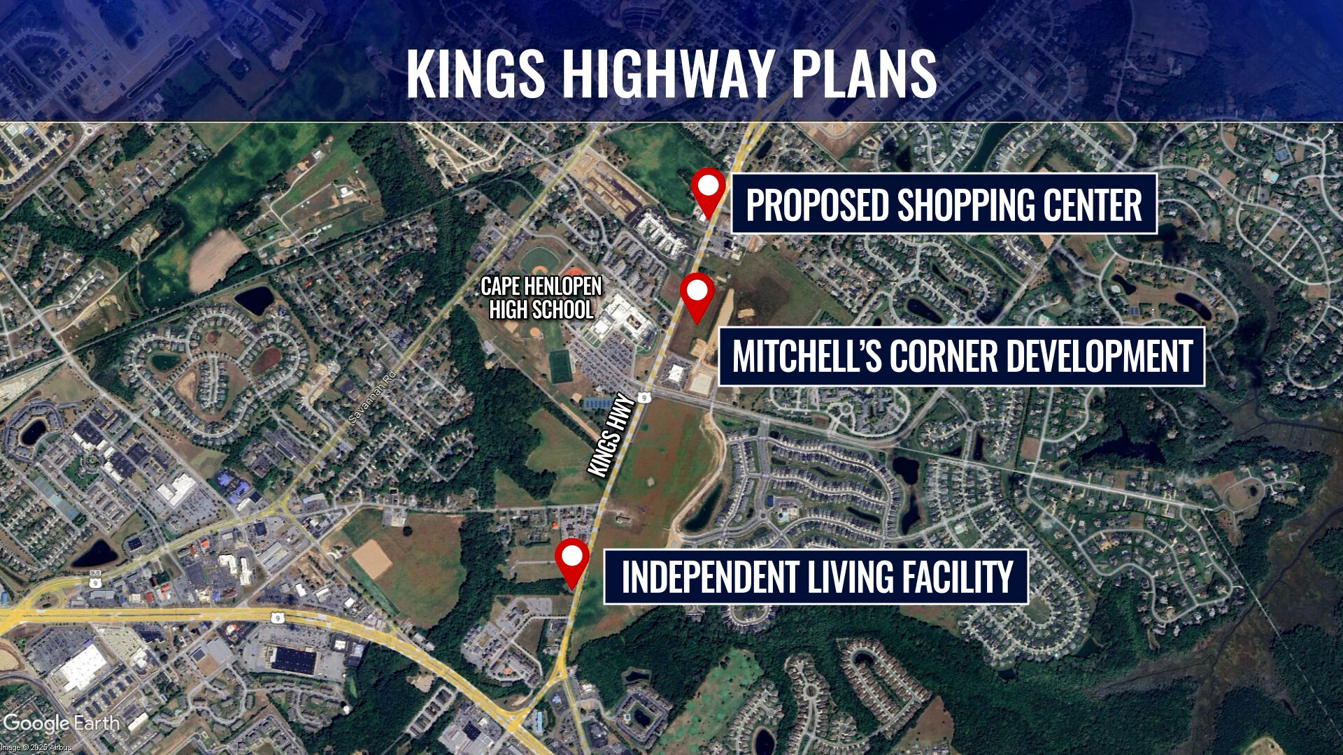 Kings Highway map